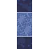 Tischläufer reine bio-baumwolle fleckenschutz jacquard-muster blau Hortensias bleu