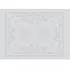 Set pur coton antitache motif jacquard blanc Eloise diamant
