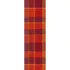 Table runner 100% cotton jacquard pattern orange red Mille wax ketchup