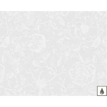 Tischset reine baumwolle beschichtet jacquard-muster weiß Mille charmes blanc
