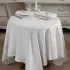 Nappe pur coton antitache motif jacquard blanc Comtesse blanc