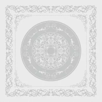 Serviette reine baumwolle jacquard-muster weiß Comtesse blanc