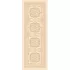 Chemin de table coton mélangé antitache motif jacquard beige Eleonore dore