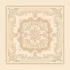 Serviette coton mélangé motif jacquard beige Eleonore dore