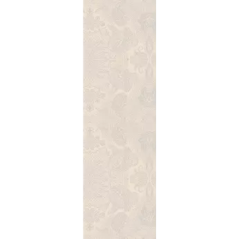 Chemin de table pur coton motif jacquard beige Mille isaphire parchemin