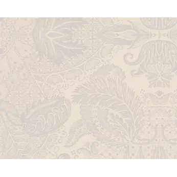 Set pur coton motif jacquard beige Mille isaphire parchemin