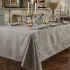 Nappe pur coton motif jacquard beige Mille isaphire beige