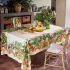 Nappe pur lin lavé 190 g/m² imprimé multicolore Vintage garden natural
