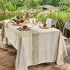 Tablecloth 100% cotton jacquard pattern beige Mille dentelles naturel