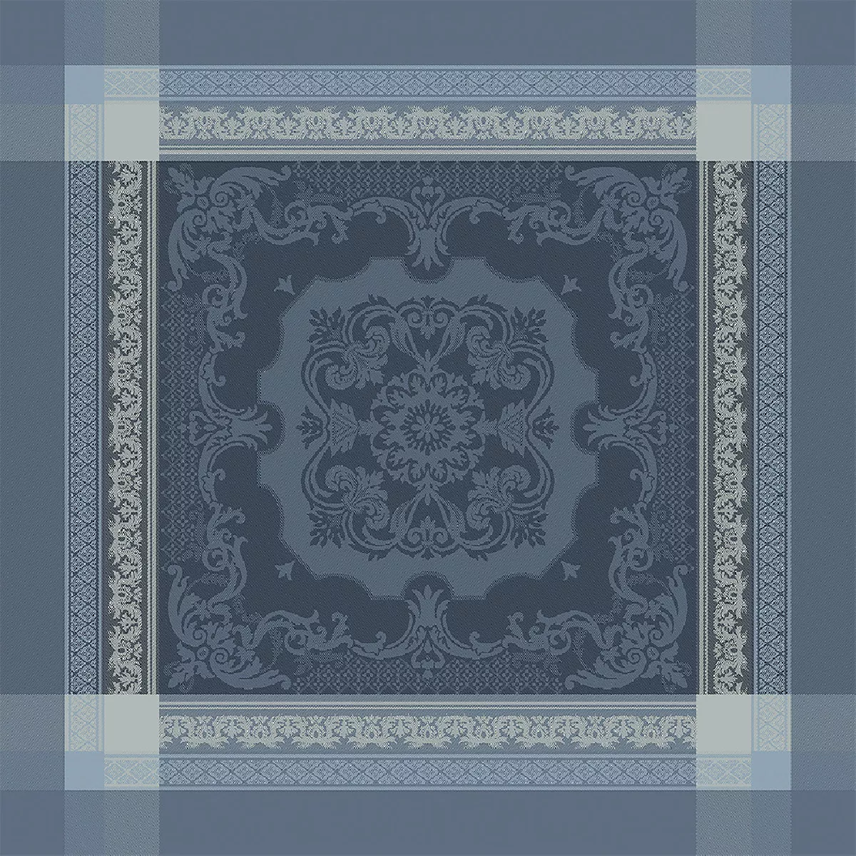 Napkin 100% cotton jacquard pattern grey Fontainebleau gris