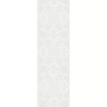 Tischläufer reine baumwolle jacquard-muster weiß Mille isaphire blanc