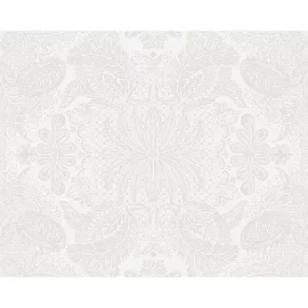 Set pur coton enduit motif jacquard blanc Mille isaphire blanc