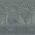 Napkin 100% cotton jacquard pattern grey Arcades cendre