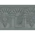 Tischset reine baumwolle fleckenschutz jacquard-muster grau Arcades cendre