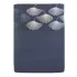 Bettlaken baumwollsatin bestickt blau Pistil bleu nuit