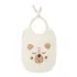 Lätzchen kinder reine baumwolle 420 g/m² bestickt beige Petit ours angora