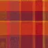 Nappe sur mesure pur coton enduit motif jacquard orange rouge Mille wax ketchup