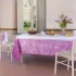 Tischdecke reine baumwolle fleckenschutz jacquard-muster violett Glycines parme