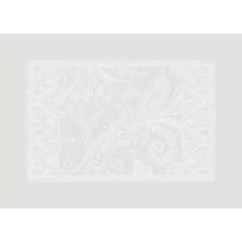 Table set 100% cotton stain repellent jacquard pattern grey Grace perle