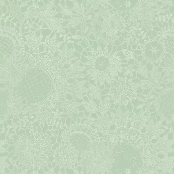 Serviette pur coton motif jacquard vert Mille guipures jade