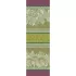 Chemin de table pur coton motif jacquard vert Mille botanique mousse