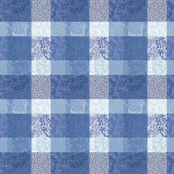 Maßgeschneiderte tischdecke reine baumwolle jacquard-muster blau Mille rameaux bleu
