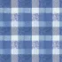 Custom made tablecloth 100% cotton coated jacquard pattern blue Mille rameaux bleu