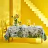 Tablecloth linen & cotton prewashed 150 gsm printed multicolor Nenuphars parchemin