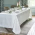 Linge de table pur coton motif jacquard blanc Beauregard blanc