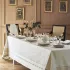 Linge de table coton mélangé motif jacquard blanc Galerie des glaces vermeil