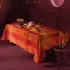 Tischdecke reine baumwolle jacquard-muster orange rot Mille senteurs epices
