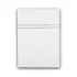 Drap plat satin de coton jeu d'unis blanc Palais chic diamant