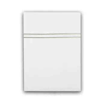 Bettlaken baumwollsatin unis weiß Palais chic diamant