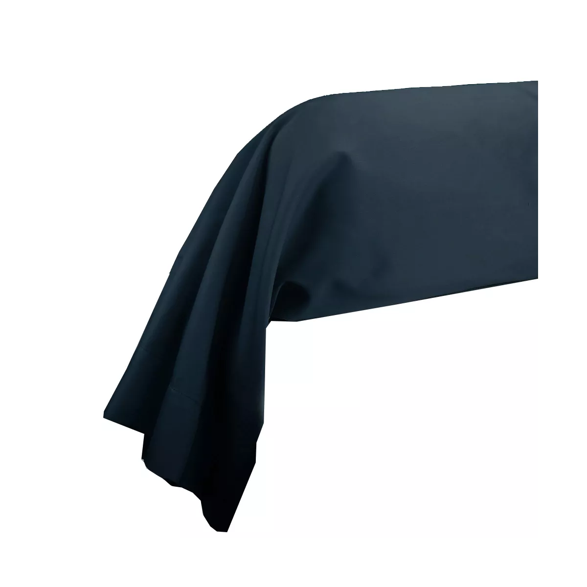 Schlummerrolle baumwollsatin uni blau Ava uni bleu nuit