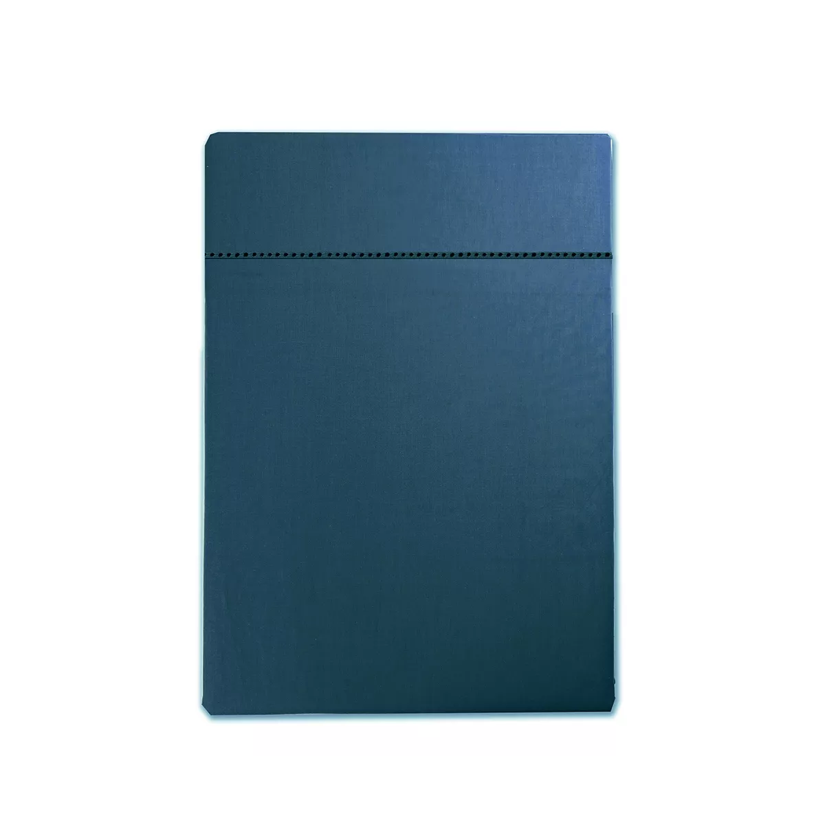 Drap plat satin de coton uni vert Ava uni crepuscule