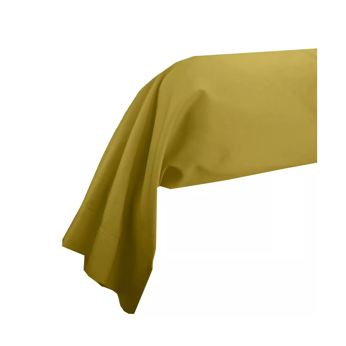 Schlummerrolle baumwollsatin uni gold Ava uni curry