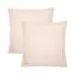 2 pillowcases cotton percale plain pink Olana petale