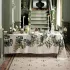 Table linen set linen & cotton prewashed 190 gsm printed multicolor Giardino naturel