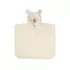 Poncho kinder reine baumwolle 420 g/m² bestickt beige Petit ours angora