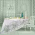 Linge de table lin & coton lavé 150 g/m² imprimé bleu vert Balade marine verde