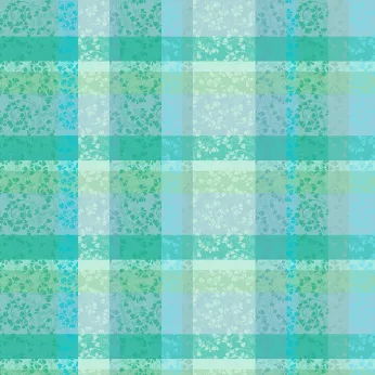 Nappe sur mesure pur coton enduit motif jacquard bleu vert Mille feuillages turquoise