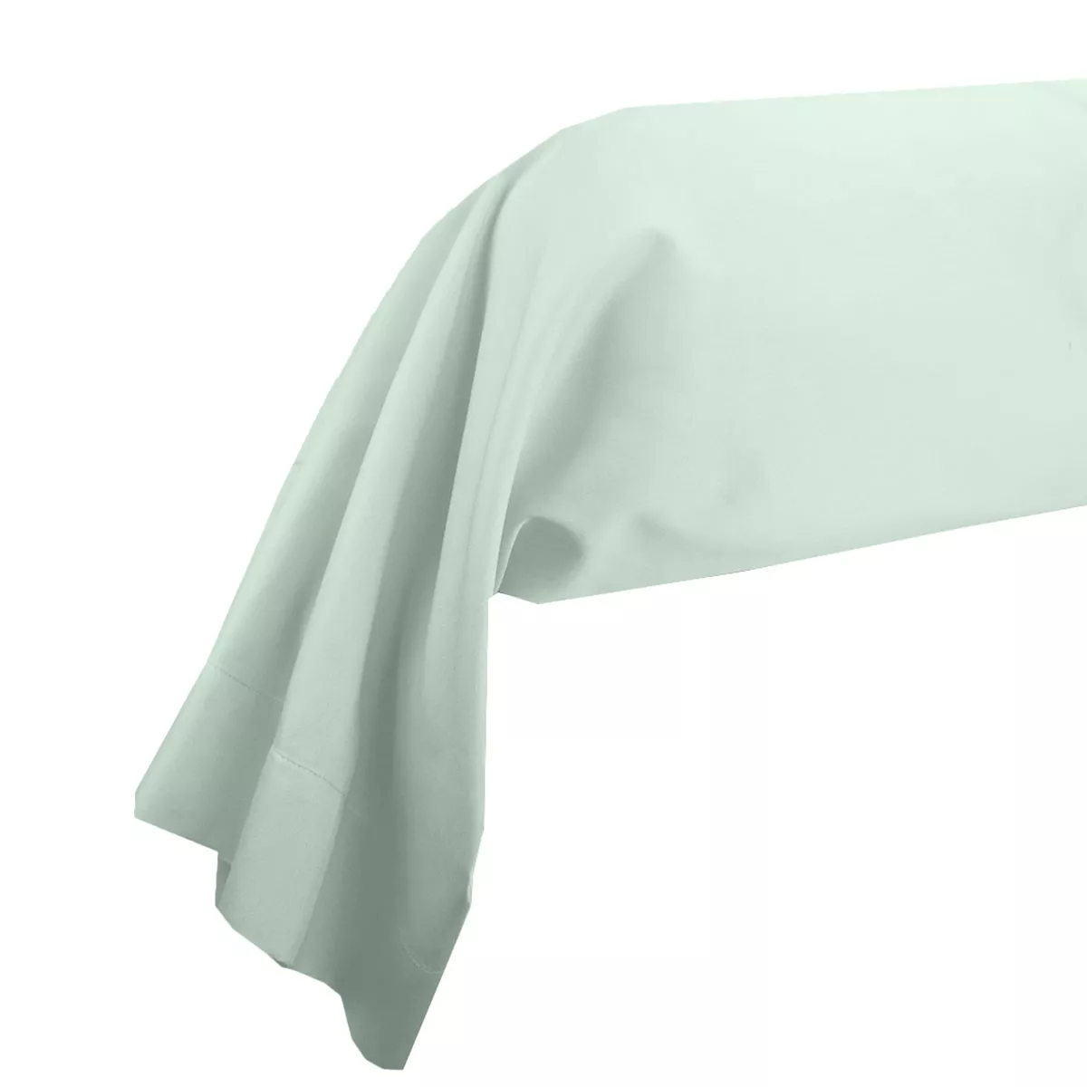 Schlummerrolle baumwollsatin uni blau Ava uni lagon