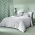 Bettwäsche set baumwollsatin jacquard-muster grau Vibrato glacier