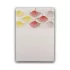 Drap plat satin de coton brodé beige orange Pistil automne