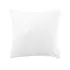 Taie d'oreiller satin de coton motif jacquard blanc Vibrato blanc