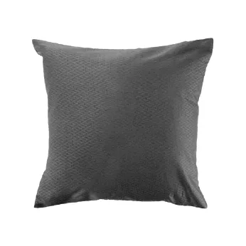 Kopfkissenbezug baumwollsatin jacquard-muster anthrazit Vibrato metal
