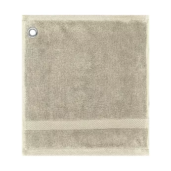 Eyelet square 100% cotton 550 gsm plain beige Elea angora