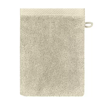 Wash mitt 100% cotton 550 gsm plain beige Elea angora