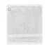 Eyelet square 100% cotton 550 gsm plain white Elea blanc