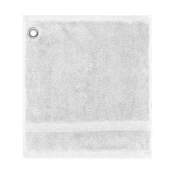 Carre avec oeillet pur coton 550 g/m² uni blanc Elea blanc